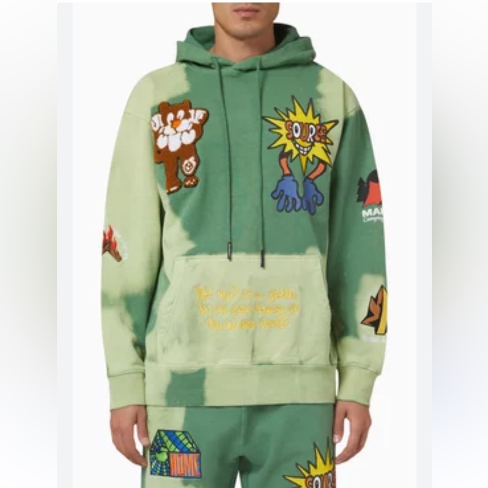 Market Size S  Olive Green Hoodie
